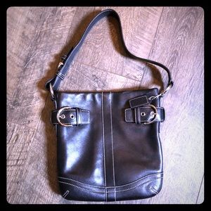 vintage Coach soho purse black leather